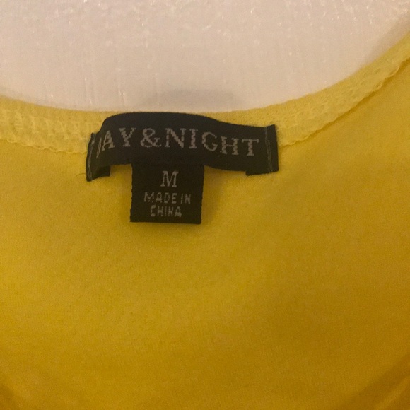 Yellow Perforated Crop Tank - Picture 2 of 2